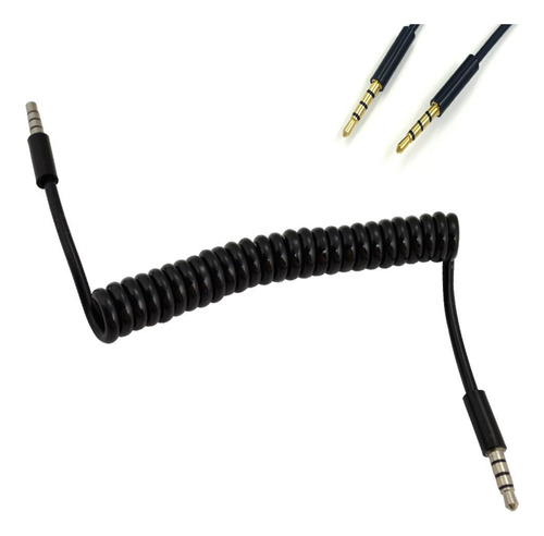 Sinloon Cable De Audio En Espiral Auxiliar De 0.138 In Macho