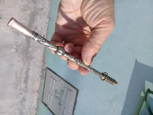 Imagen 5 de 6 de Bombilla De Alpaca Rara Gajos Y Frutos