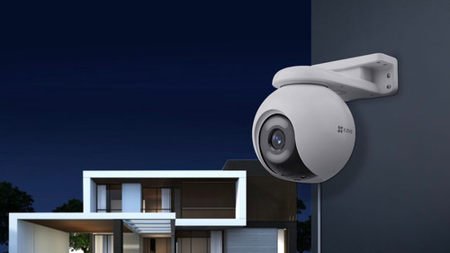 Câmera de segurança Wi-Fi Ezviz H8x 4mp Color Night Vision Audio, cor branca