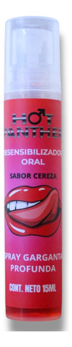 2 Desensibilizador Oral Garganta Profunda Hot Panther 15ml Sabor CERERZA