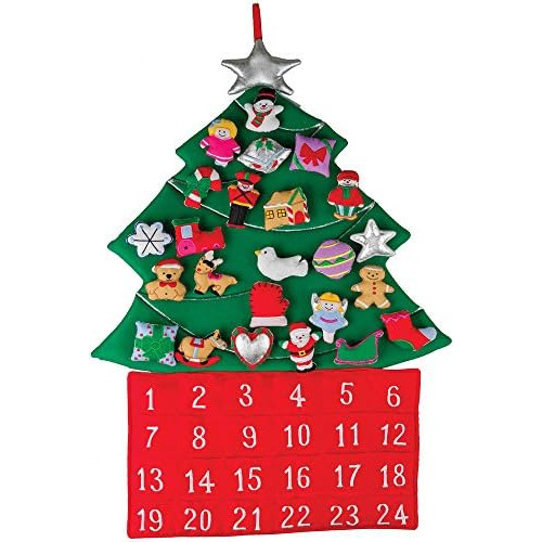 Calendario De Adviento De Tela Árbol De Navidad (cuent...
