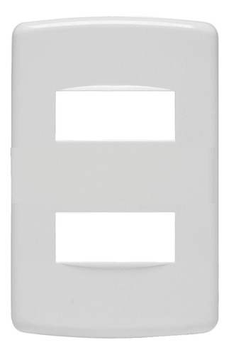850222 Placa 2 Modulos Separados 4x2 Branco Duale Up