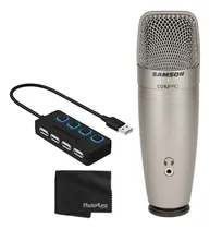 Comprar Samson C01u Pro Usb Studio Condenser Micrófono (plata) + 4 P