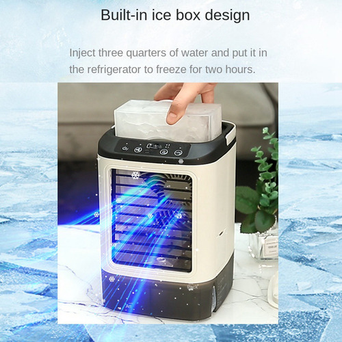 Ventilador Portátil De Escritorio Con Atomización Ultrasónic