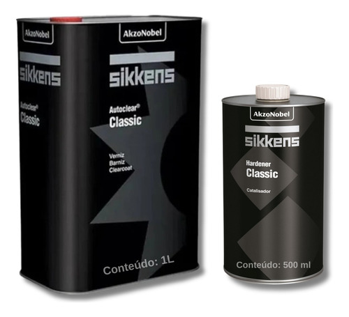  Kit Verniz Classic Sikkens C/ Catalisador 1,5l Automotivo