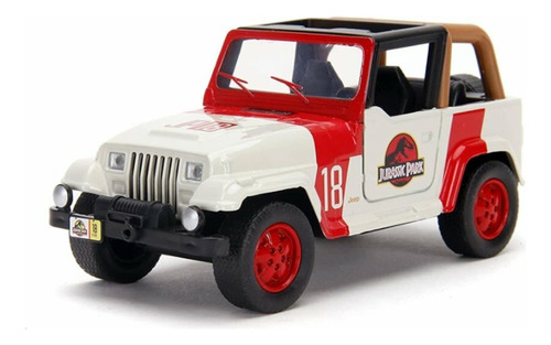 Jada Toys Jurassic World 1:32 Jeep Wrangler - Auto Fundido .
