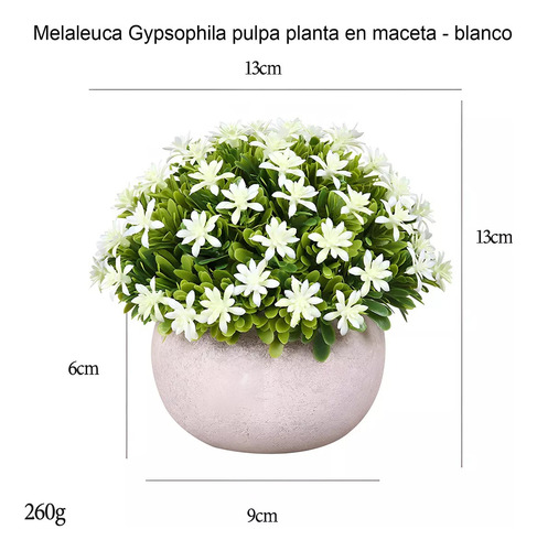 Plantas Artificiales Flor Bonsai En Macetas Decoración 6pcs