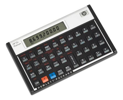 Calculadora financeira HP 12C Platinum 10405 cor preto/prata
