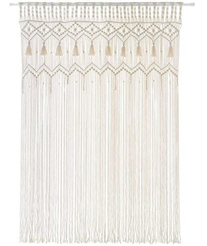 Mkono - Cortina Para Colgar En La Pared De Macramé, Cortinas