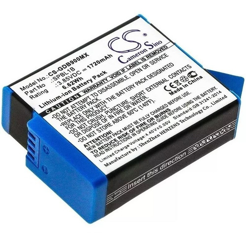Imagen 2 de 4 de 1bateria Cs Compatible Ahdbt-901 Para Gopro Hero 9 - 10 - 11
