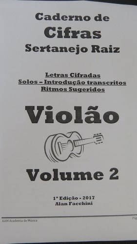 Cifras Violão Sertanejo Vol2 - Impresso Com Solos E Acordes