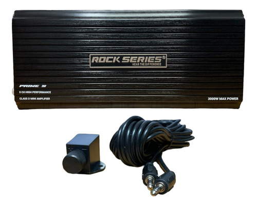 Amplificador Rks-prime5 Rock Series 5ch Classd Mini 3200wmax Color Negro