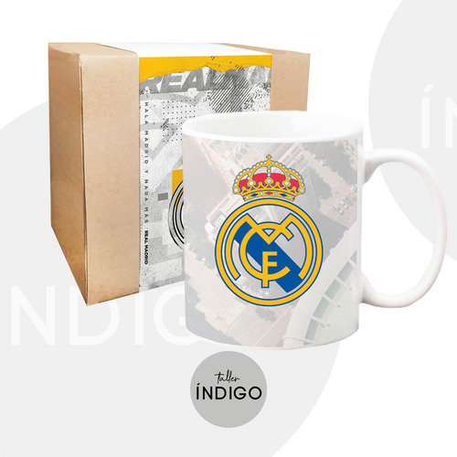 Mug Real Madrid Cerámica 15 Oz Personalizado Artesanal