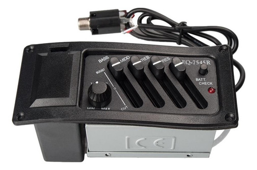 Wpd Eq-7545r 4 Band Eq Piezo Pickup Para Guitarra Acústica