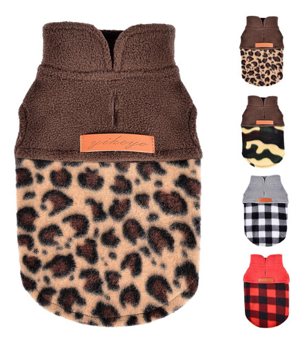 Vestido De Vana De Vellón Sweater Leopard Ropa Para Perros P