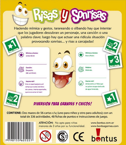 Imagen 2 de 4 de Juego De Mesa Risas Y Sonrisas Bontus Jlt 522 La Torre