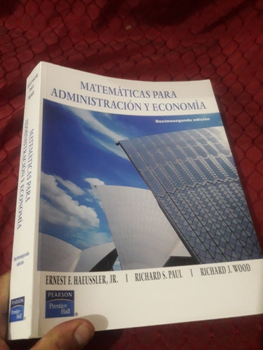 Libro Matemáticas Para Administración Y Economía Haeussler