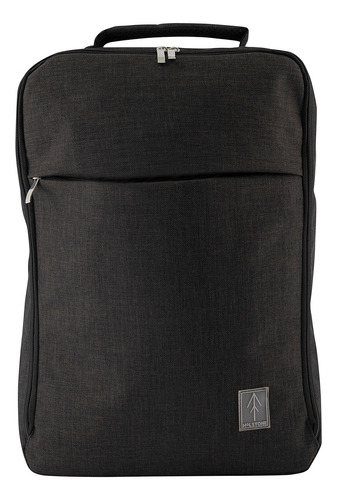 Mochila Para Laptop Impermeable Para Hombre Holstone Color Negro Diseño De La Tela Liso