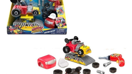 Custom Car Kit Mickey Sobre Ruedas Color Rojo