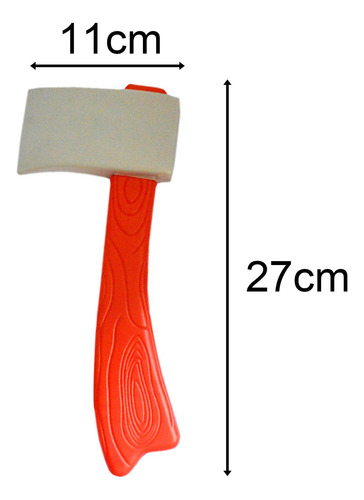 Hacha De Juguete Para Halloween, Para Mango Corto Rojo
