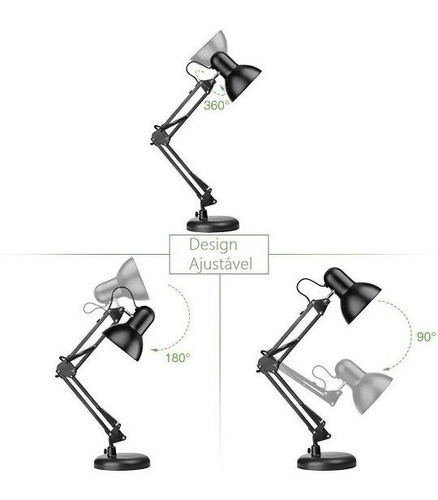 Luminaria Pixar Articulada Abajur De Mesa Com Base