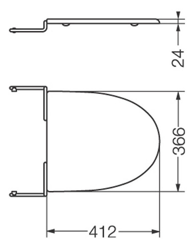 Tapa Bidet Ferrum Marina Thb3m 3 Agujeros Mdf Herraje Metal