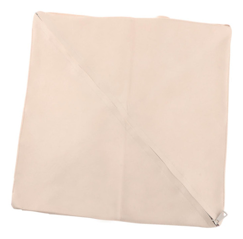 Funda De Puf Sin Relleno Puf Sin Relleno Cuadrado Beige