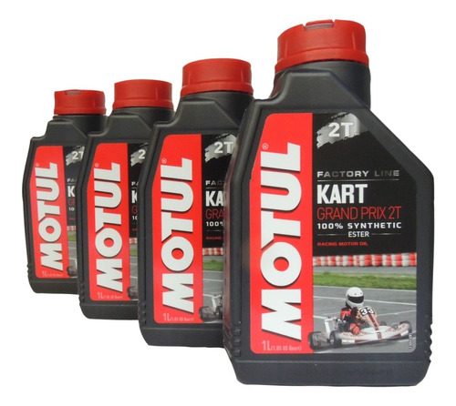 Aceite Moto 2t Sintetico 100% Motul Kart Grand Prix 4 Litros