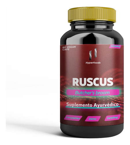 Ruscus  (ruscus Aculeatus) X 500 Mg - Frasco X 90 Cápsulas