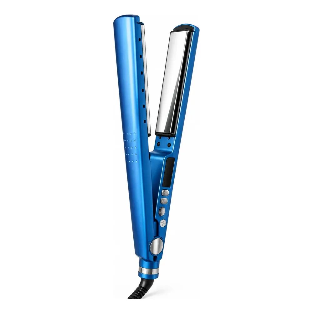 Chapinha Nano Titanium Profissional Prancha Bivolt Azul 127/220v