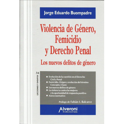 Violencia De Genero, Femicidio Y Derecho Penal - Buompadre