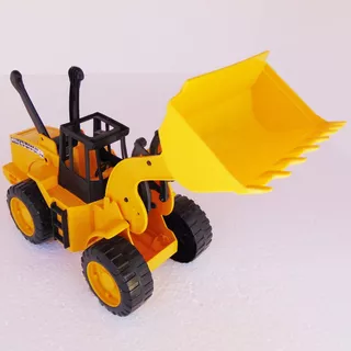 Trator Pá Carregadeira Brinquedo Carro Carrinho Em Plástico