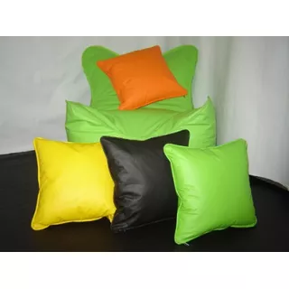 Almohadones 40x40 Cuero Ecologico Fabricante