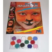 Kit Maquillaje Acuarelable Pintafan 12 Colores 4,5gr