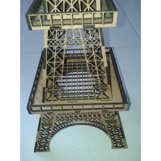 Kit Torre Eiffel Mdf: 1 X 1,25mt + 01 X 80cm + 01 X 64cm