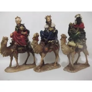 B. Antigo - Reis Magos A Camelo Figura Presépio 21,0 Cm