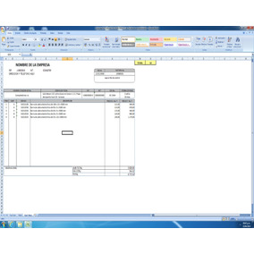 formato de facturacion en excel