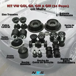 Kit Vw Gol G2/g3/g4 - 26 Peças Kit Completo Mopu Auto Lub
