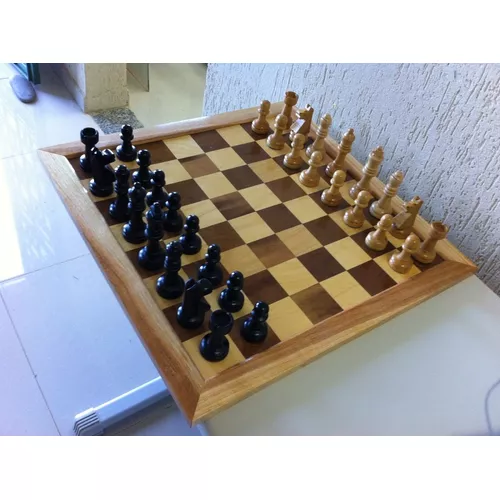 PEÇAS DE MADEIRA PARA TABULEIRO CASA 3X3. - XADREZ BOTTICIELLI / CHESS KING