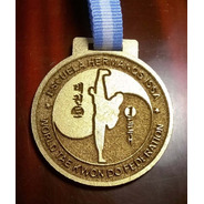Medalla  Metal  Tecno Karate  60 Mm