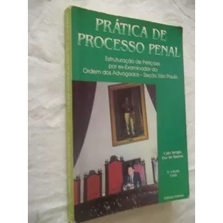 * Livro Prática De Processo Penal Caio Sergio Paz De Barros