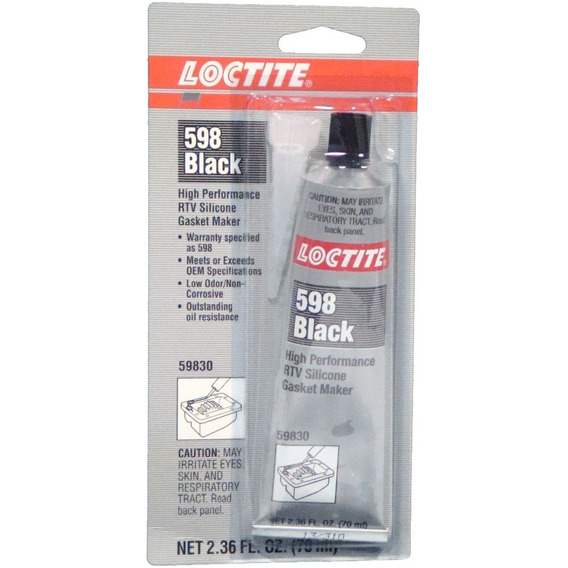 Formadores Juntas Caucho Silicona 598 Black X 70 Ml Loctite