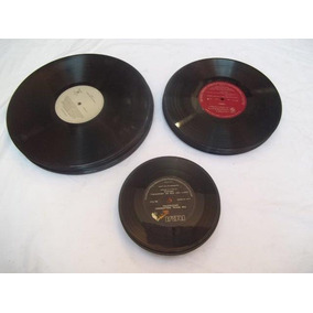 Lote 30 Disco De Vinil Decoração 3 Tamanhos Conf Descriçao