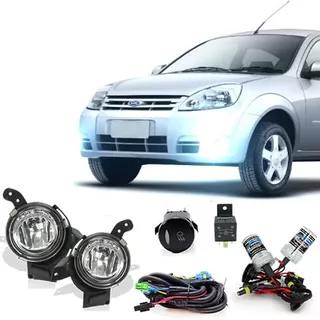 Kit Farol Milha Fiesta 07 08 09 10 Ka 08 09 10 11 + Xenon