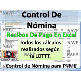formato nomina semanal excel