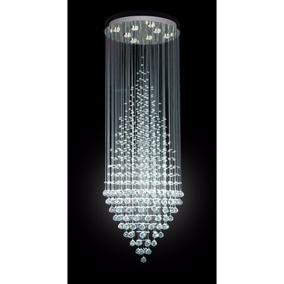 Lampara Colgante Caireles Trompo Con 10 Led Gu10 Luz Desing