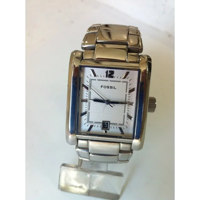 Reloj Fossil Fs4152 Elegante De Vestir Acero Pulido Satinado