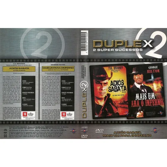 Dvd Duplex Adios Sabata + Mais Um Para O Inferno Yul Brinner