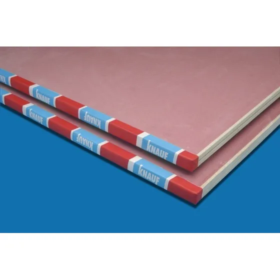 Placa De Yeso Anti Fuego 12,5 Mm 1,20 X 2,40 - Ontil Rojo