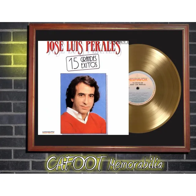 José Luis Perales 15 Grandes Exitos Tapa Lp Y Disco De Oro